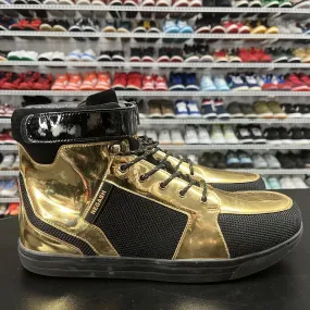 Negash Basketball High top Sneakers Gold Black Men's Size 15