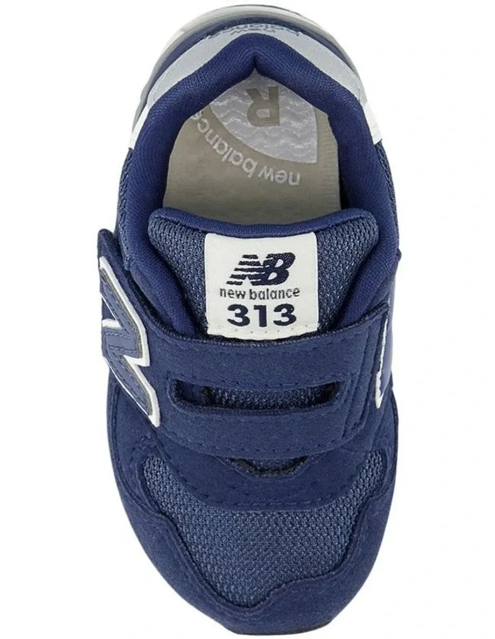 NEW BALANCE KID'S 313 V2 HOOK N'LOOP BLUE SNEAKER SHOES