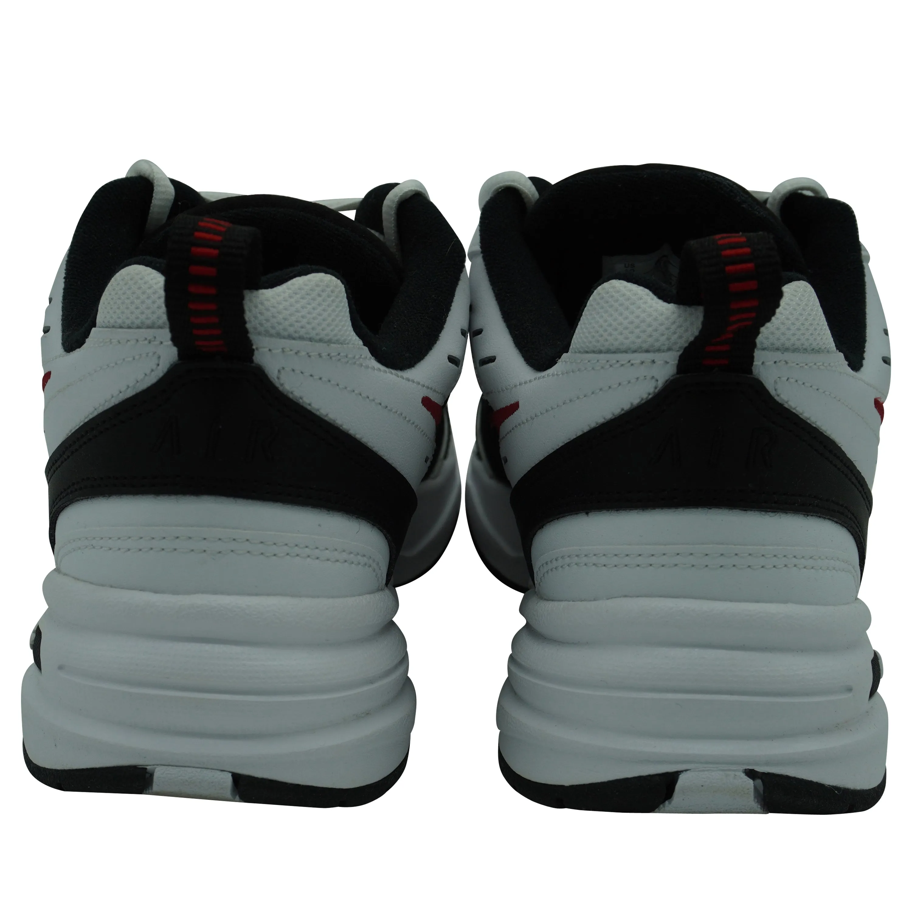 Nike Men's Air Monarch IV Cross Training Athletic Shoes White Black Red Size 10