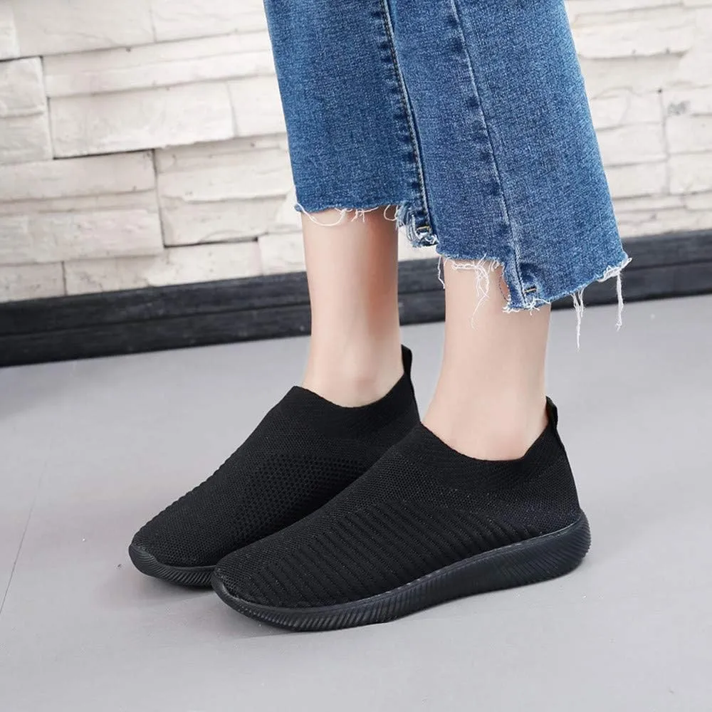 Orthopedic Slip On Casual Shoes for Women Walking Sneakers with Arch Support Comfortable Loafers Plantar Fasciitis Relief Foot Pain Diabetic Feet