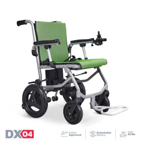 Rubicon DX04 - World's Lightest Electric Wheelchair: Ultra Lightweight, Foldable & Portable for Travel | Dual Motor, Power Wheelchair for Seniors
