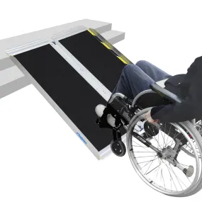 Ruedamann® 30.3"W Non-Skid Threshold Ramp Folding Aluminum Wheelchair Ramp