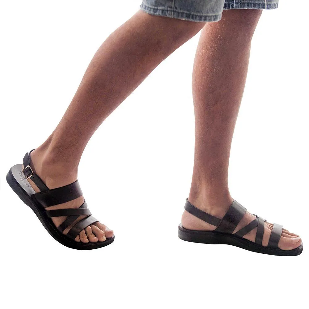 Silas - Leather Slingback Sandal | Brown