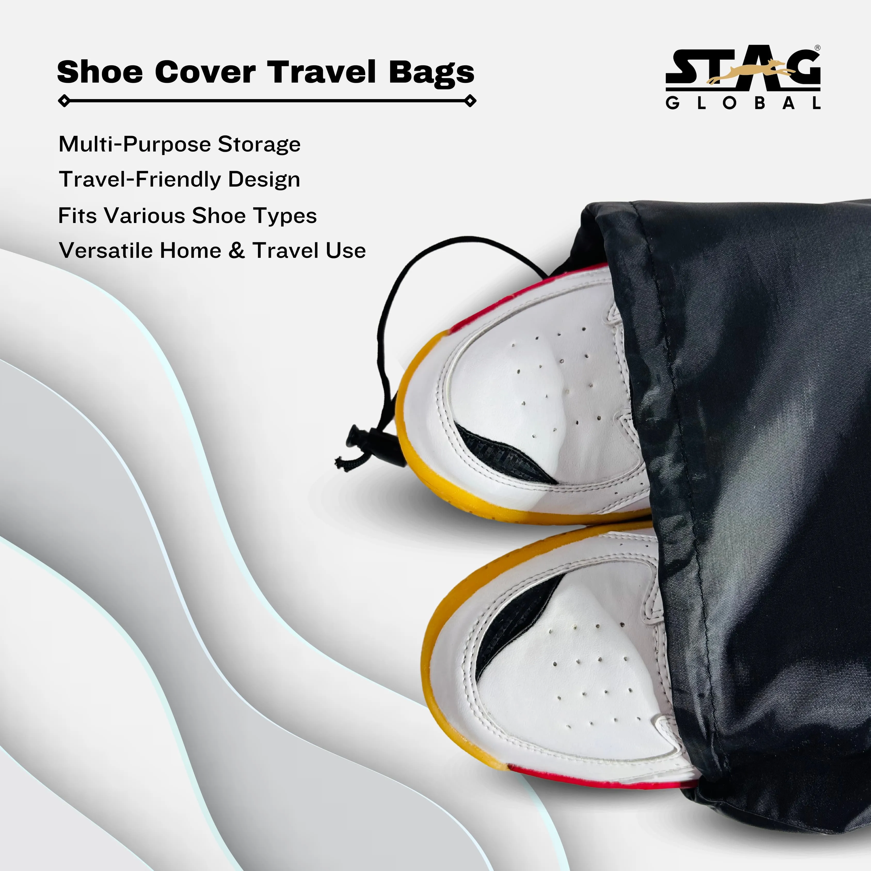STAG Global Shoe Cover Travel Bags (Pack of 5)
