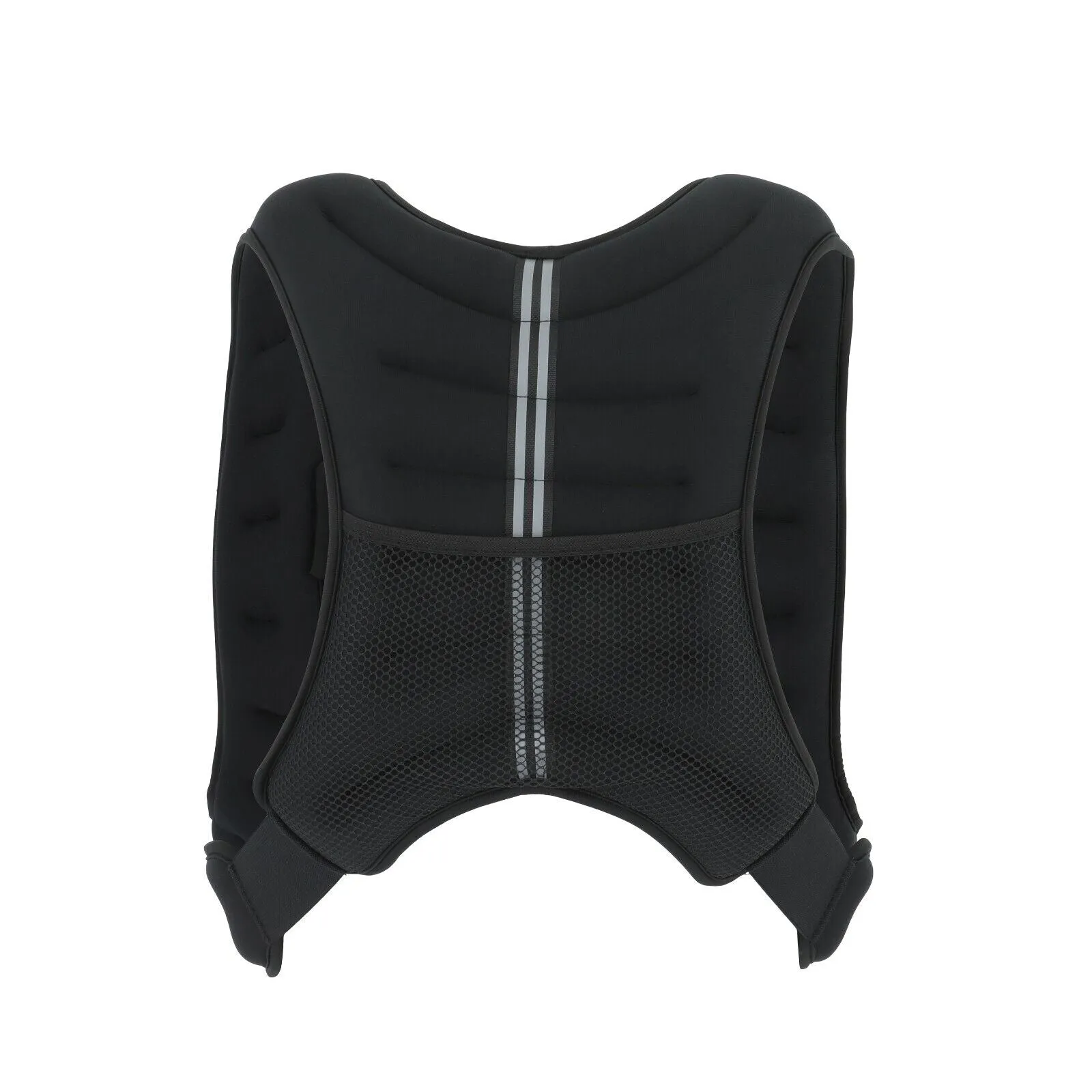 Weighted Vest 10-20Lbs Weight Reflective Workout Strength Training Running Black
