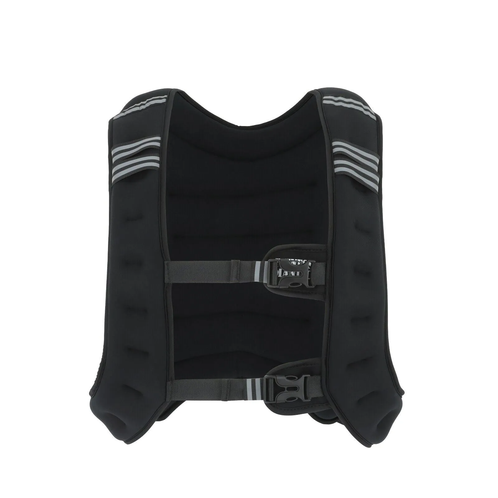 Weighted Vest 10-20Lbs Weight Reflective Workout Strength Training Running Black