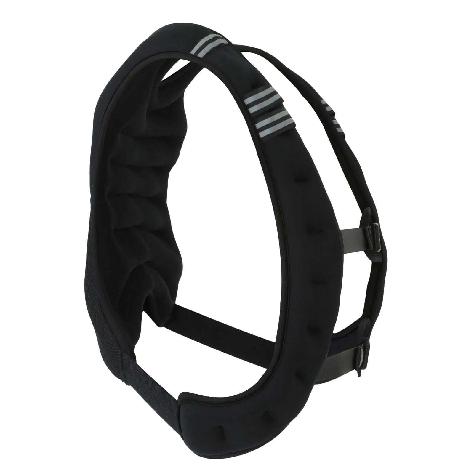 Weighted Vest 10-20Lbs Weight Reflective Workout Strength Training Running Black