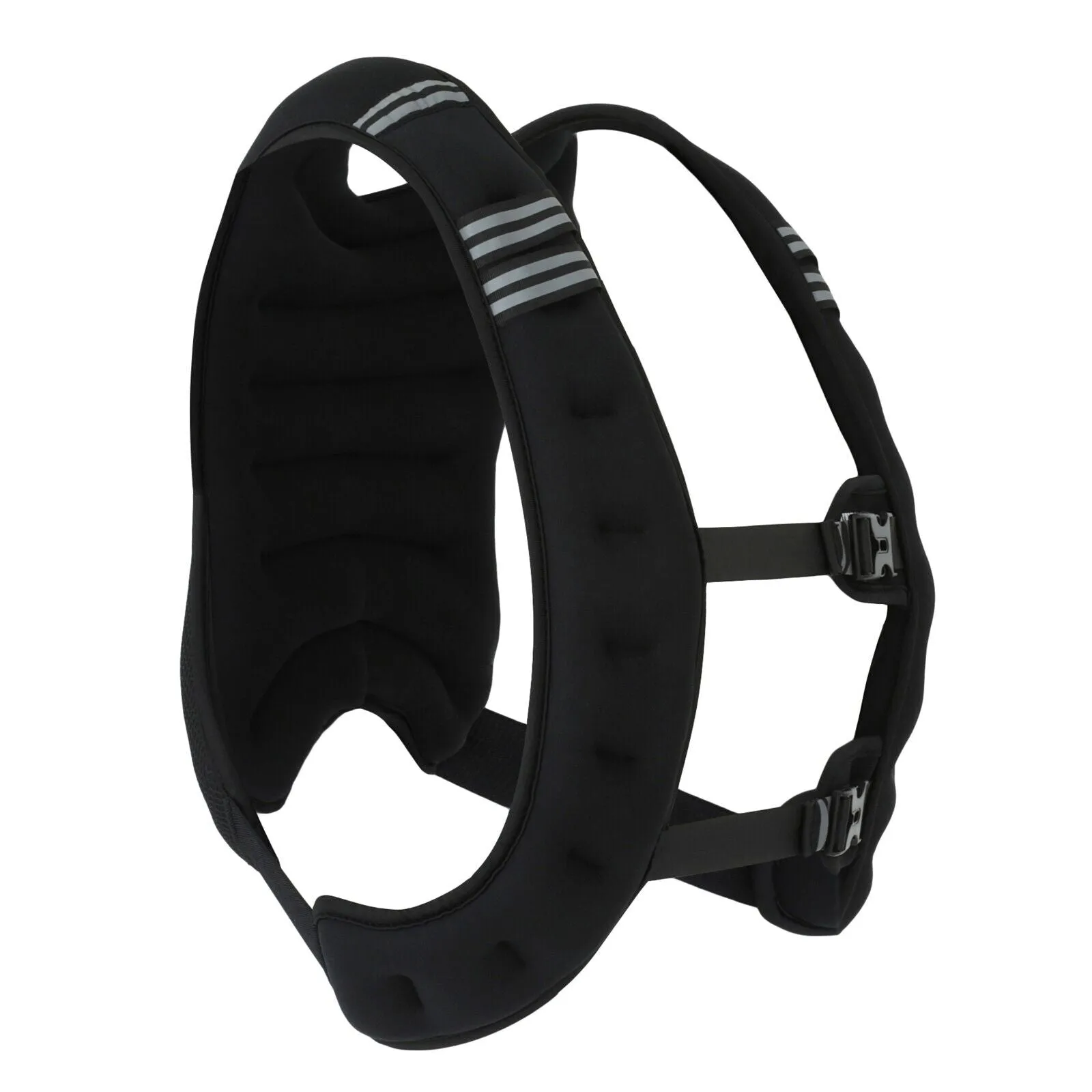 Weighted Vest 10-20Lbs Weight Reflective Workout Strength Training Running Black
