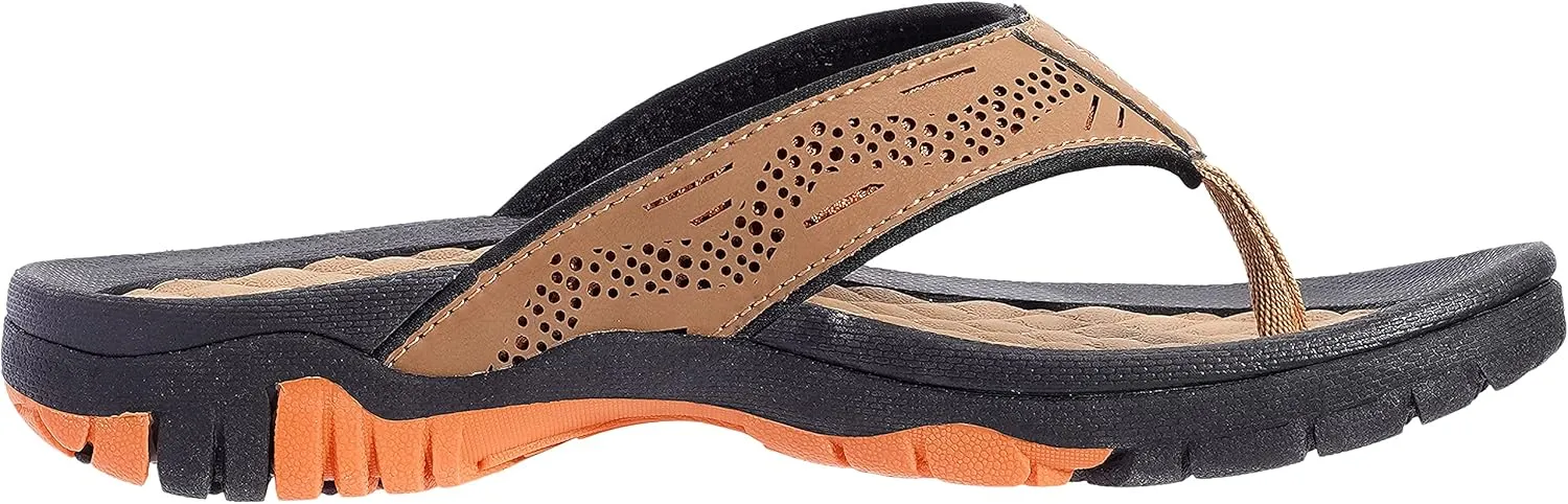 WHITIN Men's Flip Flops | Outdoor Thong Sandals | Arch Support | Slip Resistant