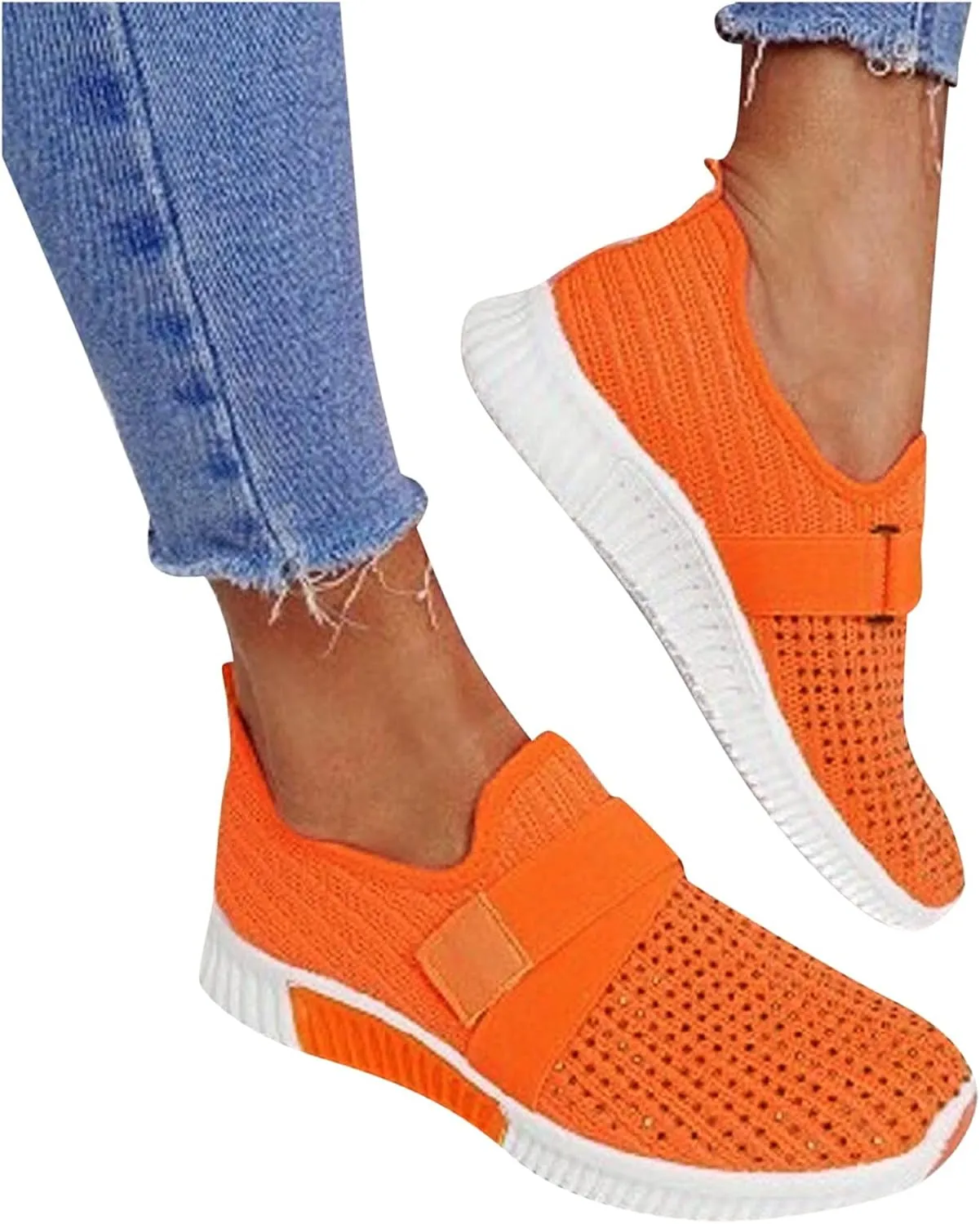 Women's Fashion Sneaker Non Slip Work Wide Comfortable Slip Resistant Work Shoes Cute Walking Shoes for Women Loafers Shoes for Women Sneakers for Women Walking Shoes