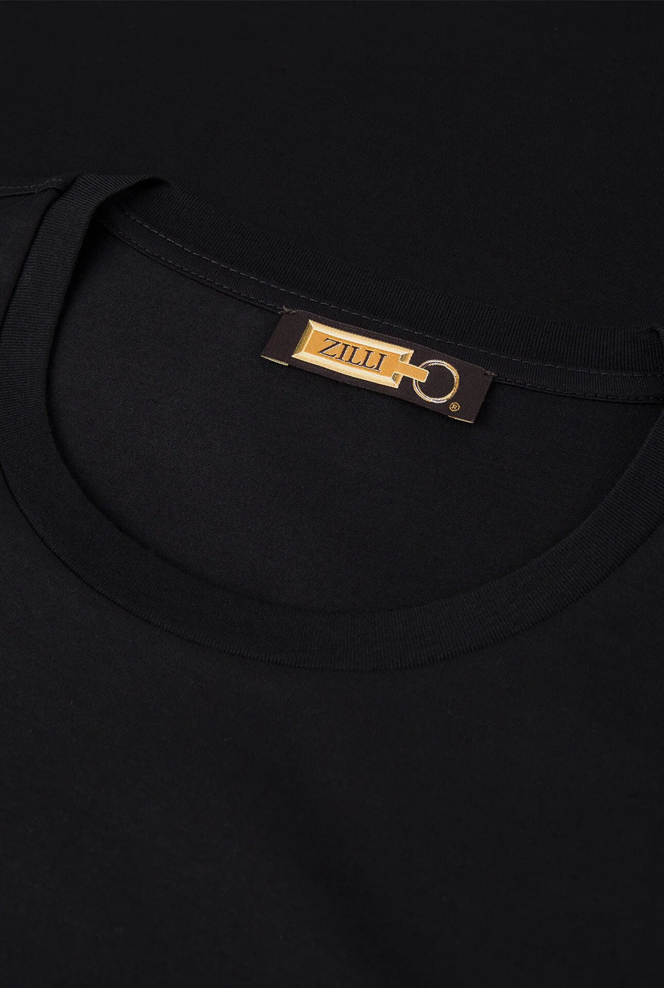 Zilli Round Neck T-shirt - Cursive Zilli Pattern
